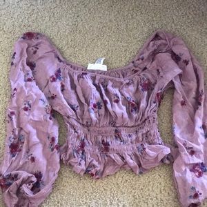 Long sleeve crop top